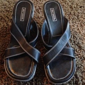 Harley Davidson wedge heel sandals